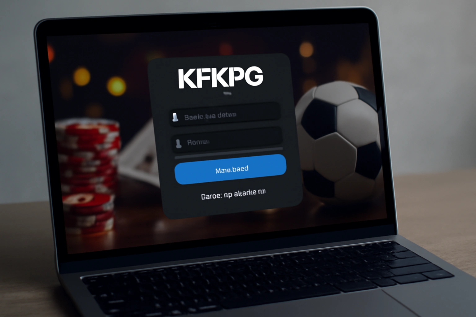 Criar uma nova Conta no plataforma KFKFPG